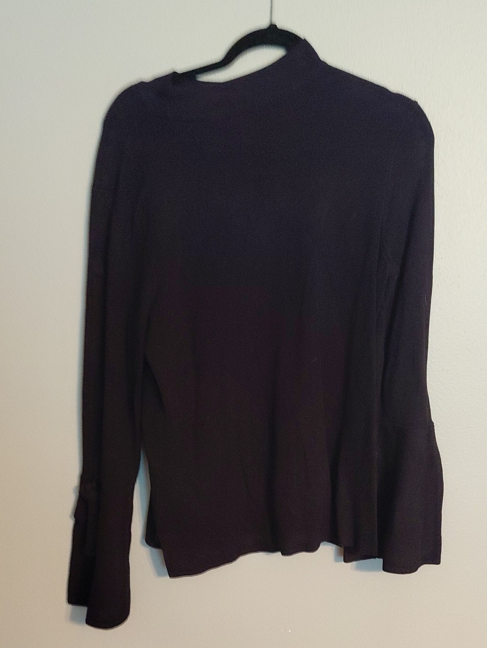VENUS Black Long-Sleeve Mock Neck Top